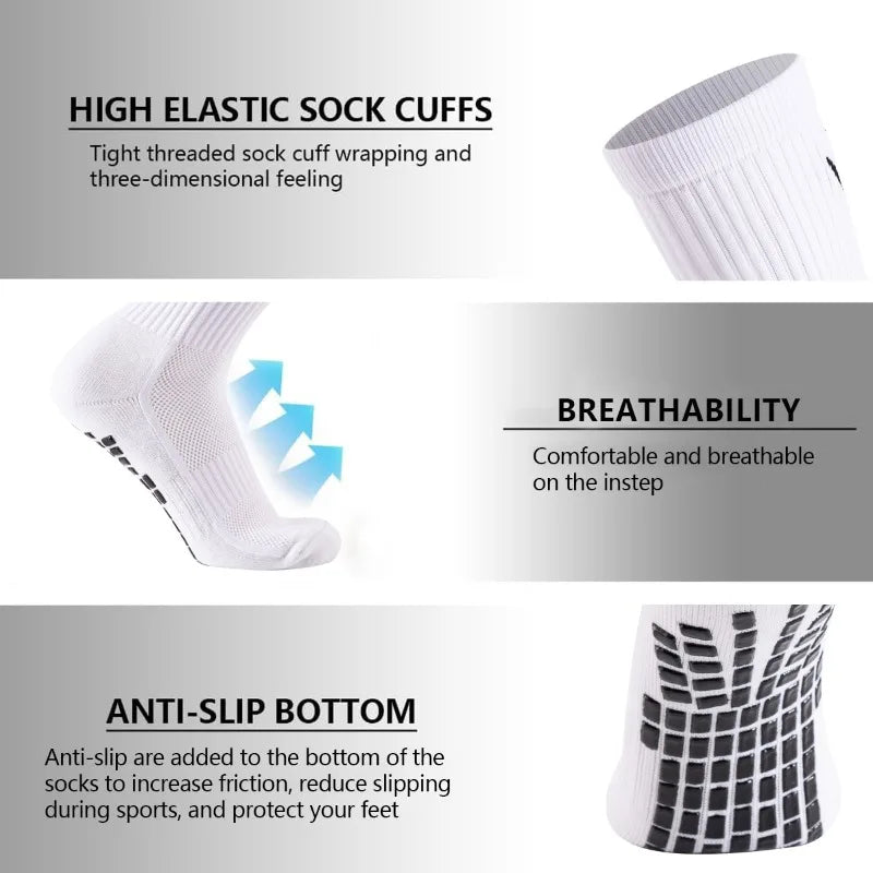 4 in 1 Soccer Equipment Set Anti Slip Socks Shin Pads Leg Sleeves Tape for Football Training Men Kids