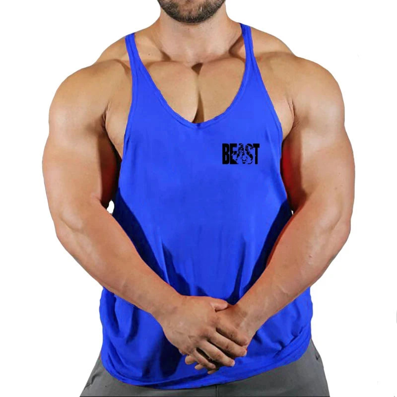 Men's Vest Sportswear Singlet Brand Vests Bodybuilding and Fitness Stringer Singlets Undershirt Man Clothing Muscular Shirt Gyms