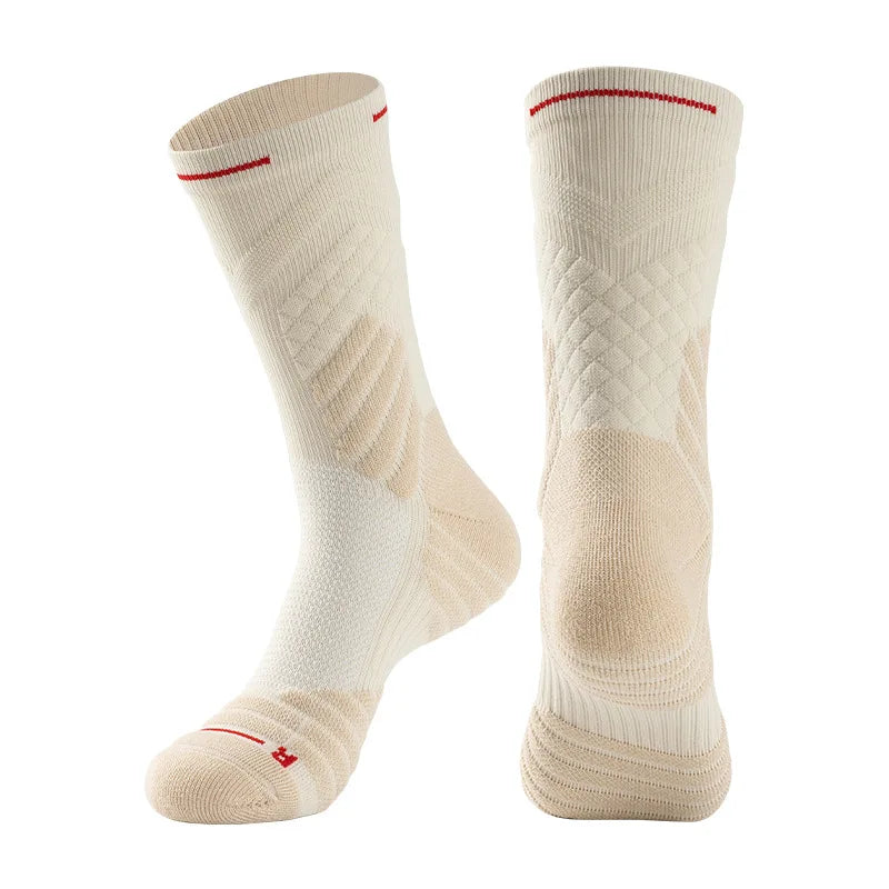 Women Professional Basketball Sock Long Tube Sports  Men Thickened High Towel Sweat-absorbent Non-slip Breathable Elite W100