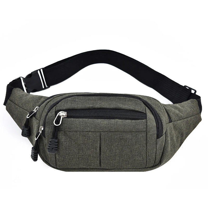 Men's Waist Pack Nylon Sport Fanny Bags Boy Drop Leg Bags Hip Bum Belt Bag Travel Riding Motorcycle Crossbody Purse Pouch