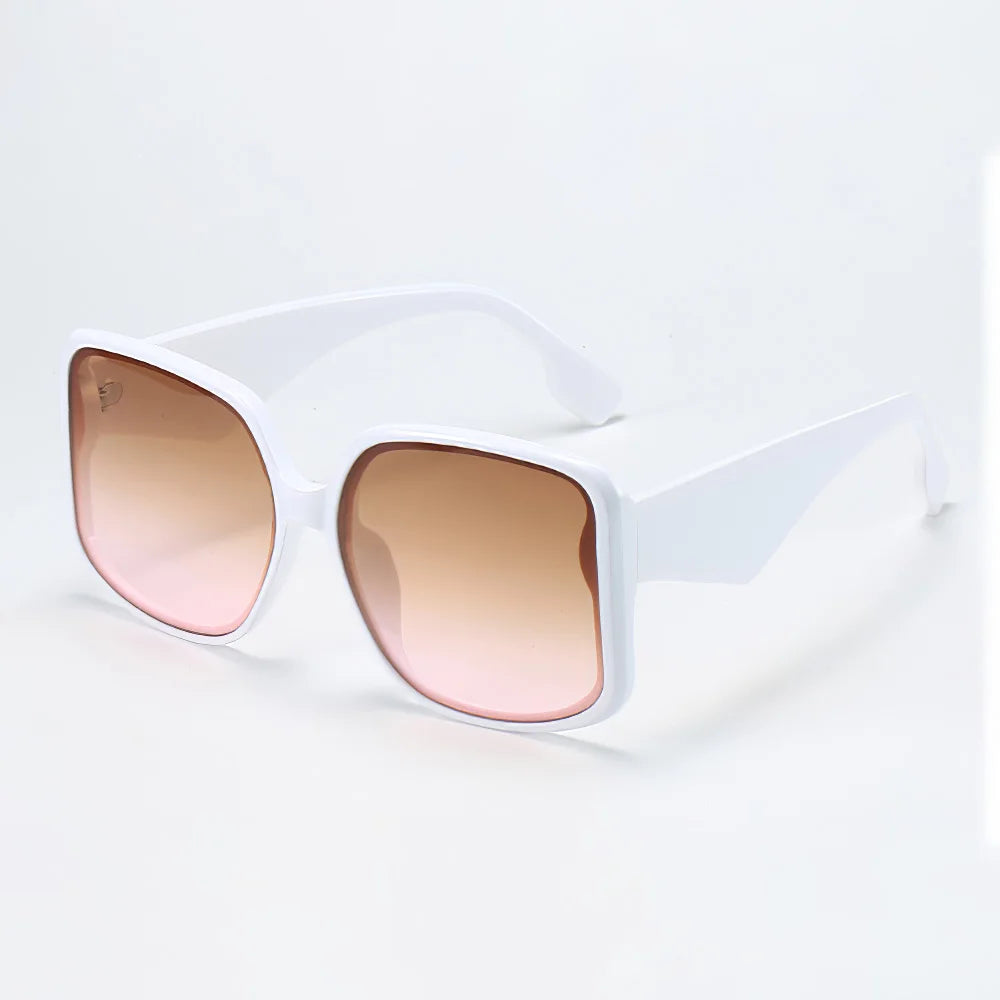 2025 New In Sunglasses for Women Unique Double Frame Design Sunglasses with Oversized Frame and Gradient Lenses UV400