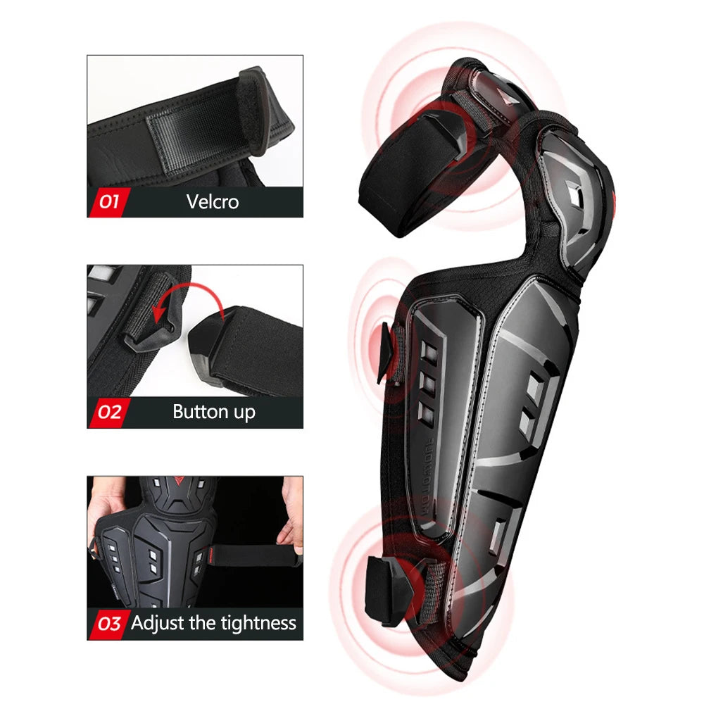 Outdoor Sport Equipment Riding Protective Gears 4Pcs/set Knee Elbow Protective Pads Motorcycle Motocross Skating Protectors