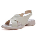 Sandals for Women - 2026 New Design - Top-grain Cowhide Women's Thick-soled Sandals Luxury Sandals Women Designers Ladies Shoes