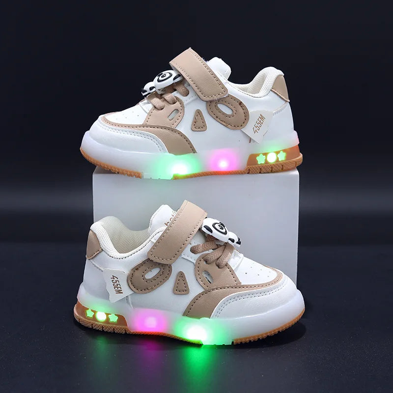 Kid Sneakers 2026 Autumn New Light Up Kid Shoe Trend Boy Sneakers Cute Girl Shoe Fashion Tennis Female Designer Shoe Кроссовки