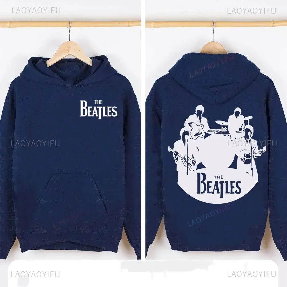The B-Beatles Metal Rock Band Hoodie Men Women High Quality Sweatshirt Autumn Oversized Pullovers Autumn and Winter Long Sleeve