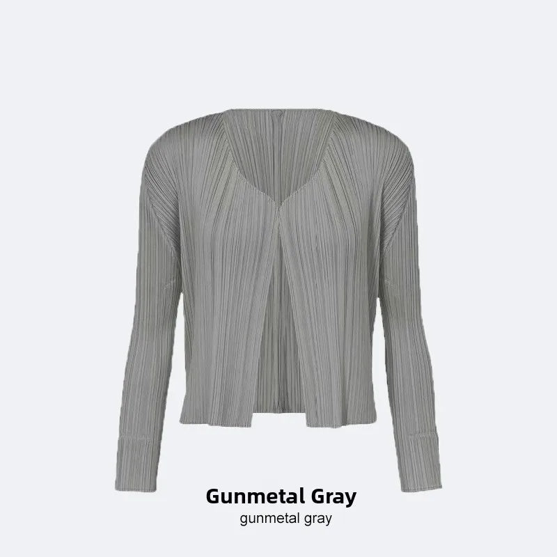 Qingbei Women's Slim Fit Short Outerwear Folded Sun Protection Light Design Fashionable Air Conditioning Cardigan Polyester L...