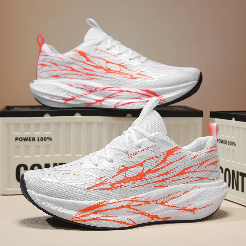 Unisex Running Shoes Women Carbon Board Speciality Marathon Shoes Men Sports Breathable Lightweight Technology Running Sneakers