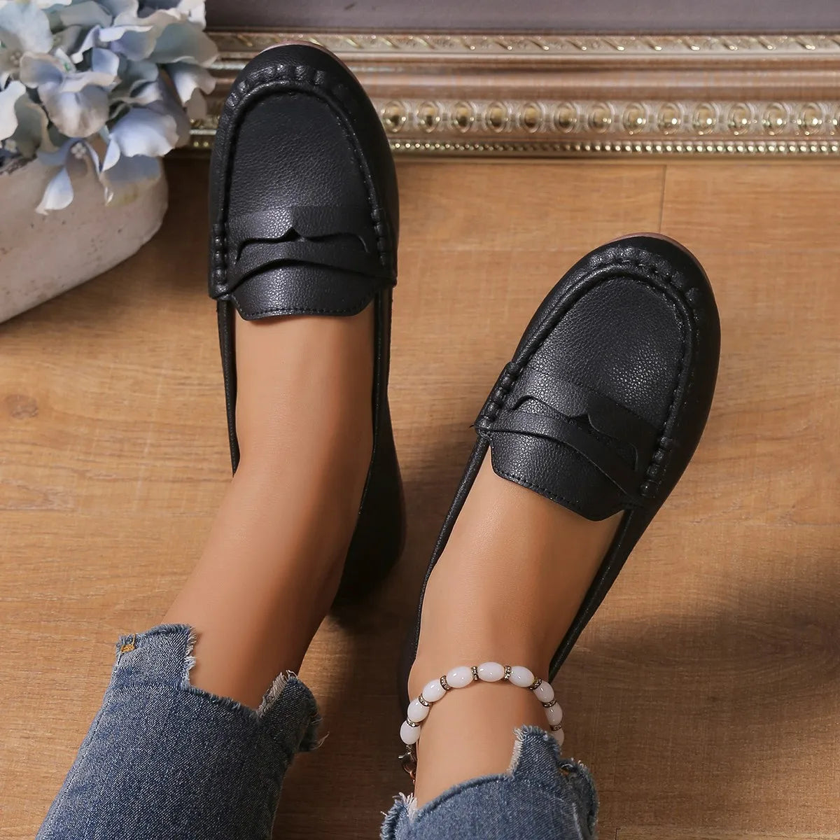Casual New Flats Shallow Loafers Women Walking Shoes Designer Summer Comfort Soft Sole Shoes Brand Office Zapatillas De Mujer
