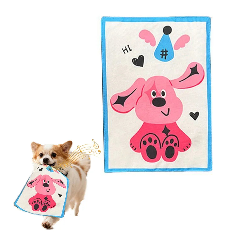 Pet Dog Chew Toys Crinkle Paper Squeaky Boredom Buster Dog Entertainment for Small Medium Breeds Like Teddy Corgi Fun Voice Toys