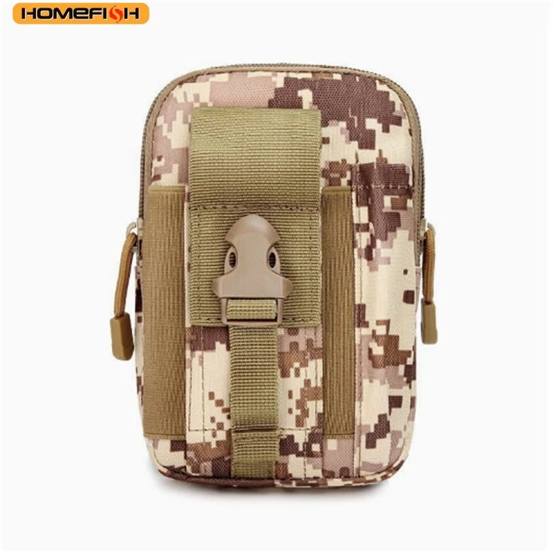HOMEFISH Men's Waist Bag Jungle Camouflage Hanging Package Men Outdoor Sports Waist Bag Multifunctional Bags For Male