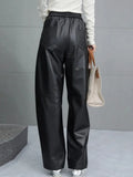 Women Sheepskin Genuine Leather Pants