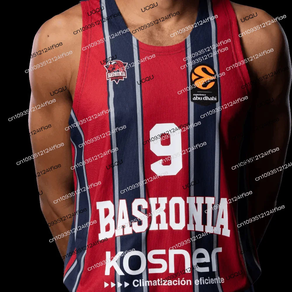 2026 Spain Baskonia Men's Basketball Jersey Adult Basketball Sportswear Special Fan Basketball Jersey Kit Kids Basketball Vest