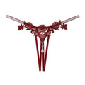 Women Sexy Jewelry Diamond Seductive Erotic Thong G-String Perspective Hollowed Out Embroidery Sexy Underwear Girlfriends Gifts