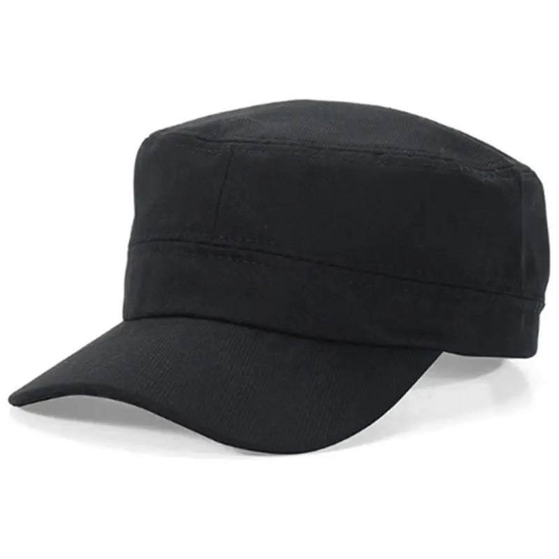 Hat Men's Flat Military Hat Is Simple And Versatile, Middle-Aged Hat Spring And Autumn Duck Tongue Casual Fashion New Style
