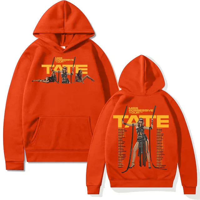 Tate McRae Miss Possessive Tour 2025 Hoodie Men Women Clothes Fashion New Sweatshirts Oversized Pullover Trendy Y2K Casual Hoody