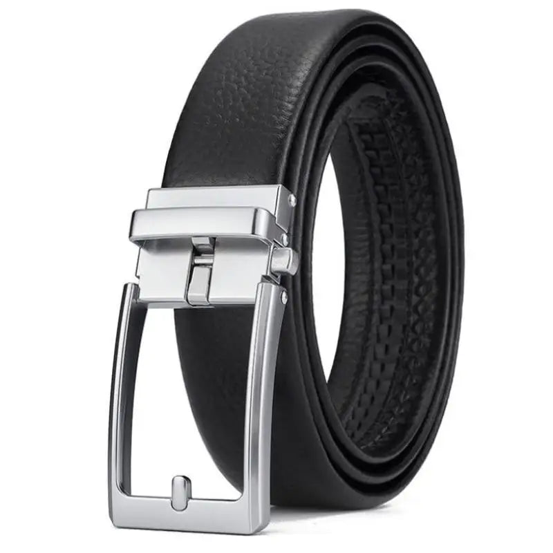 Men's Women's 3.5cm Click Belt With High Quality Alloy Automatic Buckle Unisex Classic Business Belts For Jeans Waist Strap
