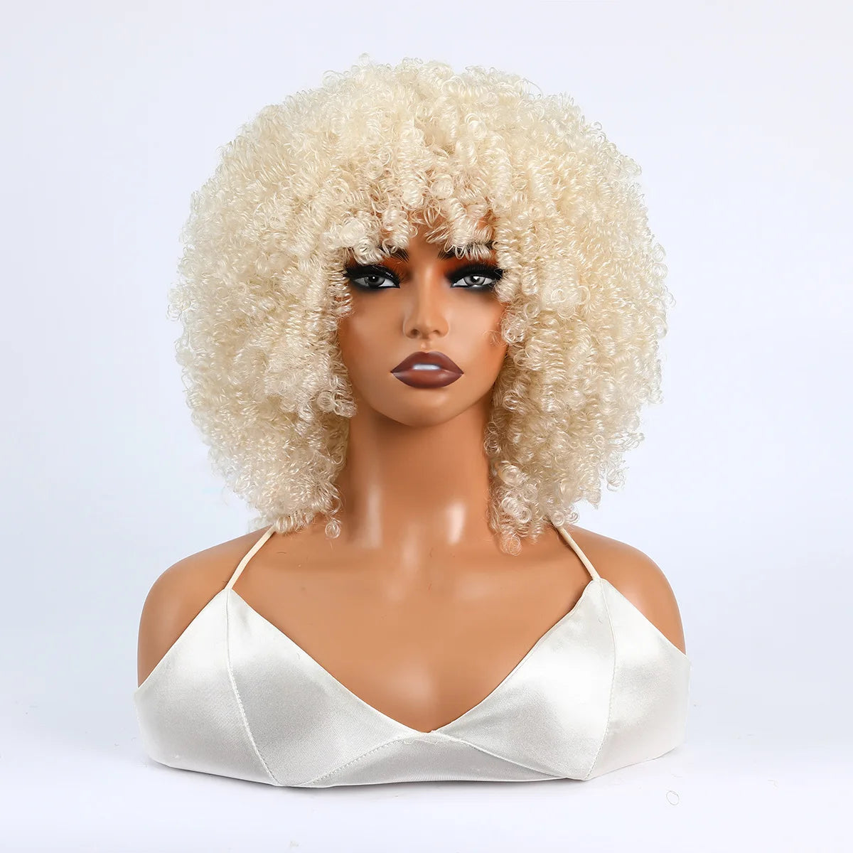 Women's Wigs African Fashion Bold Curls Synthetic Fiber Wigs