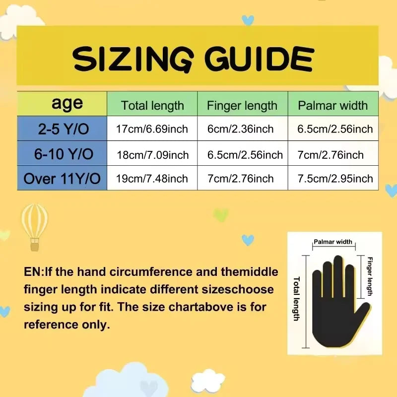 Kids Gardening Work Gloves Toddler Children Soft Rubber Coated Yard Safety Gloves for Boys Girls Youth Indoor Outdoor Play & DIY