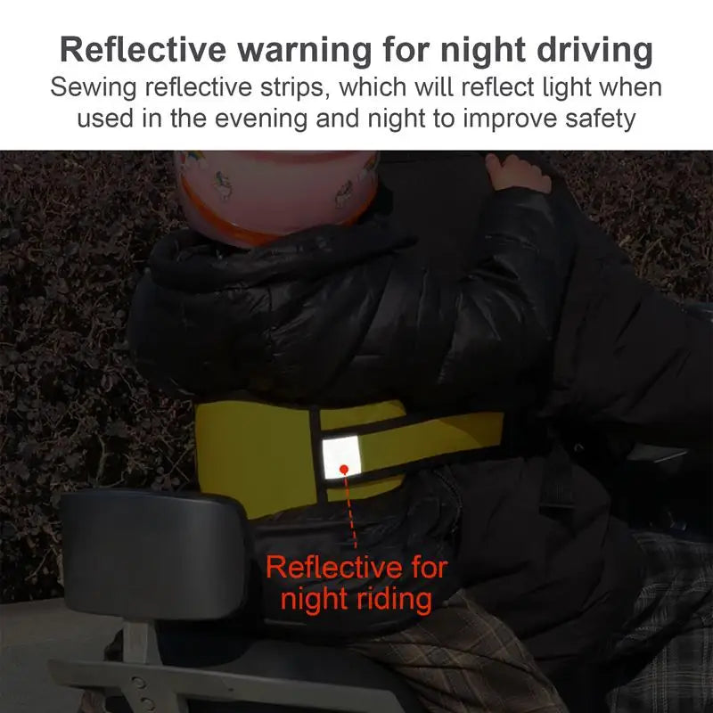 Motorcycle Kids Safety Harness Passenger Seat Belt 3D Breathable Safety Belt Children Scooter Anti-fall Protective Belts