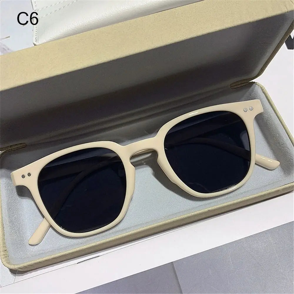 Vintage Square Sunglasses Women Men Luxury Brand Small Round Sun Glasses Female Designer Small Eyewear Oculos De Sol Male Female
