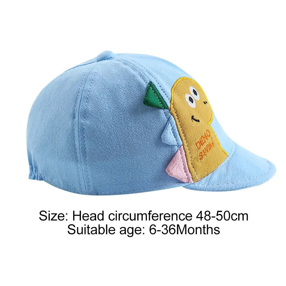 Kids Boys Girls Sun Hat Mesh Cartoon Dinosaur Baby Baseball Cap Outdoor Toddlder Children Adjustable Cap Gift