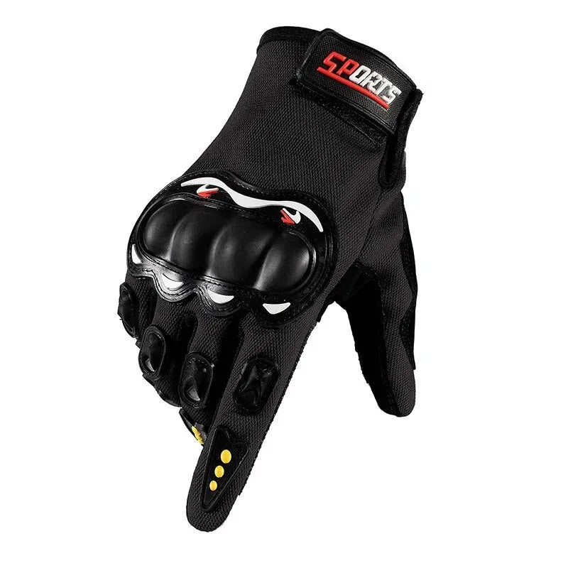 Men Touch Screen Full Finger Motorcycle Gloves Outdoor Sports Off-Road Motorbike Bicycle Cycling Riding Protective Gloves