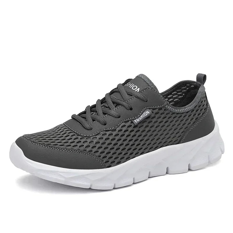 New Men Casual Sport Shoes Breathable Lightweight Sneakers Outdoor Mesh Black Running Shoes Athletic Jogging Tenis Walking Shoes