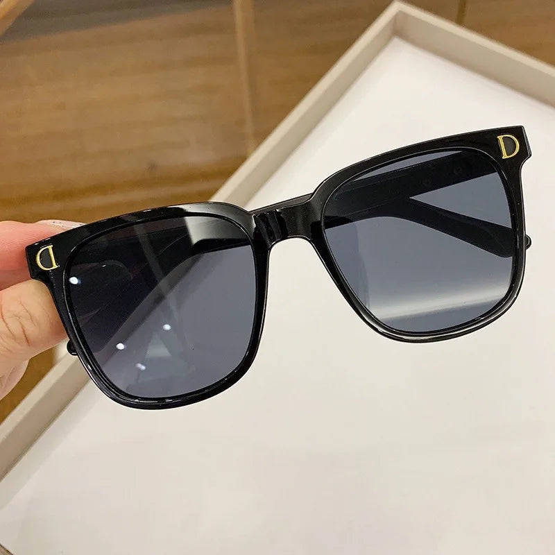 Korea Children's Fashion Candy Color Cute Glasses Baby Square Large Iridescence Sunglasses For Kids Shade For Boy And Girls