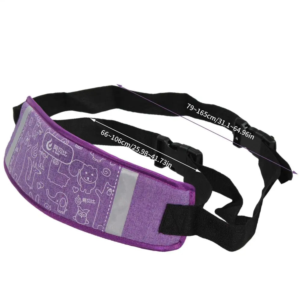 Kids Motorcycle Harness Non-Slip Children Seat Belt Adjustable Scooter Safety Belt With Reflective Driver Belly Strap For Riding