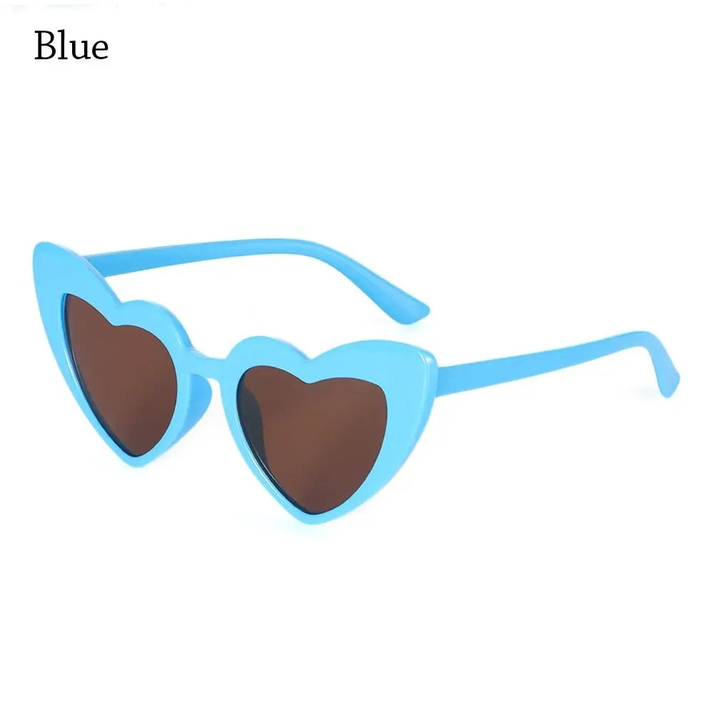 Kids Sunglasses Boy Girls Heart Shaped Sun Glasses Trendy All-Match Baby Sunglasses Children Fashion Shade Eyewear Oculos De Sol