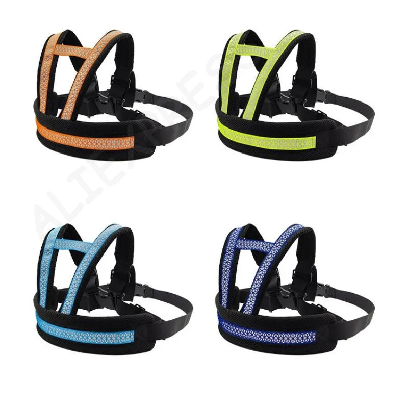New Motorcycle Safety Belt For Kids Toddlers Breathable Shoulder Straps Seat Harness Adjustable Child Reflective Design