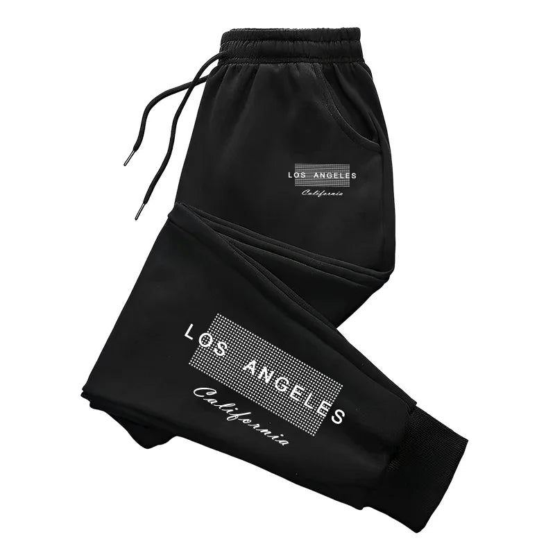 Comfort Soft Fashion Print 2026 Spring Simple Men's Sweatpants Hot Sales Versatile Gym Sports Casual Trousers Drawstring Jogging