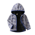 Boys Girls Autumn Winter Hooded Jacket Toddler Long Sleeve Zipper Outwear with Print Costume Baby Clothing New Arrivals