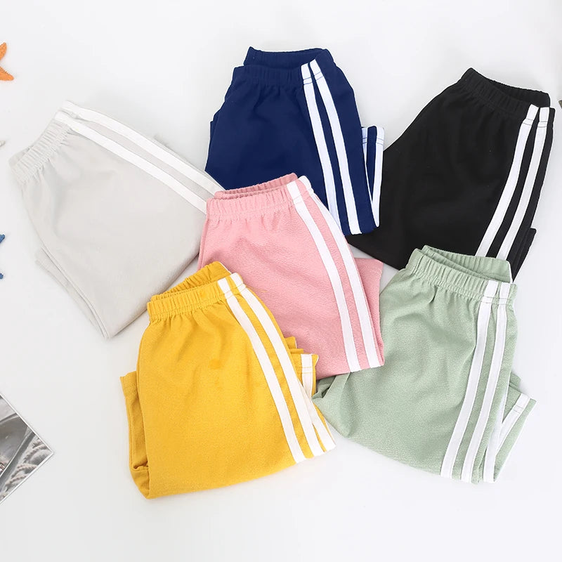 Kids Boys Sports Shorts 2-10Y Elastic Waist Summer Short Pants Casual Shorts 6 Colors Summer Running Short Pants for Boys