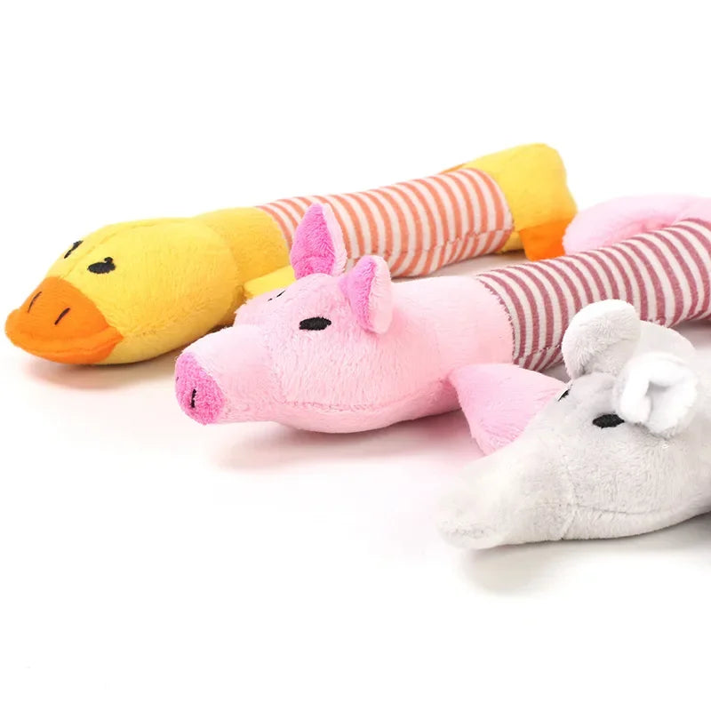 Pet Dog Toy Squeak Plush Toy For Dogs Supplies Fit for All Puppy Pet Sound Funny Durable Chew Molar Cute Pets Supplies