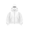 Balaclava Men Zip Hoodie Winter Warm Casual Sweatshirt Y2K with Hooded Face Mask Zipper Design Sports Jacket Outdoor Activities