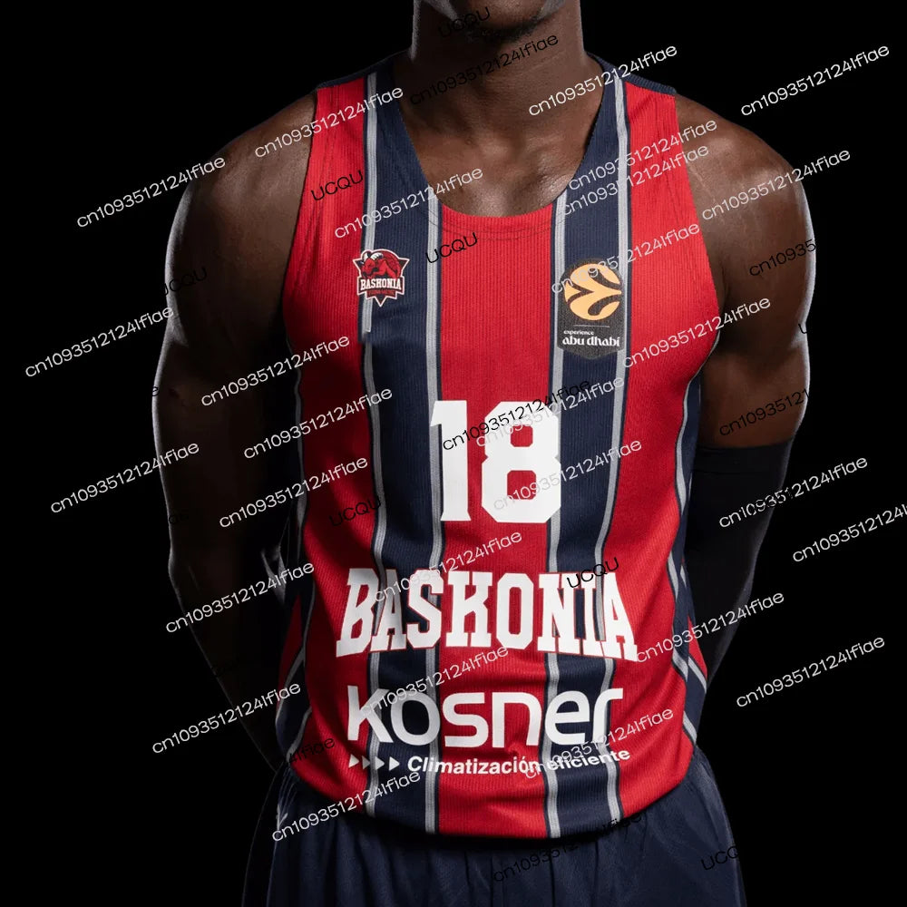 2026 Spain Baskonia Men's Basketball Jersey Adult Basketball Sportswear Special Fan Basketball Jersey Kit Kids Basketball Vest