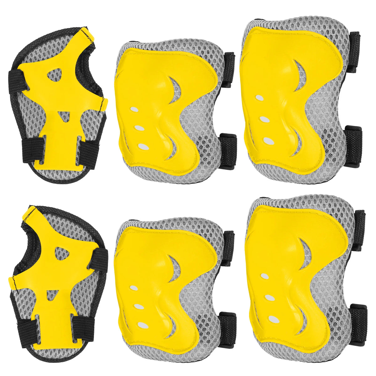 6Pcs Kids Knee Pads and Elbow Pads Wrist Guards Protective Gear Set for Bike Bicycle Cycling Skateboard Skating Sports Scooter