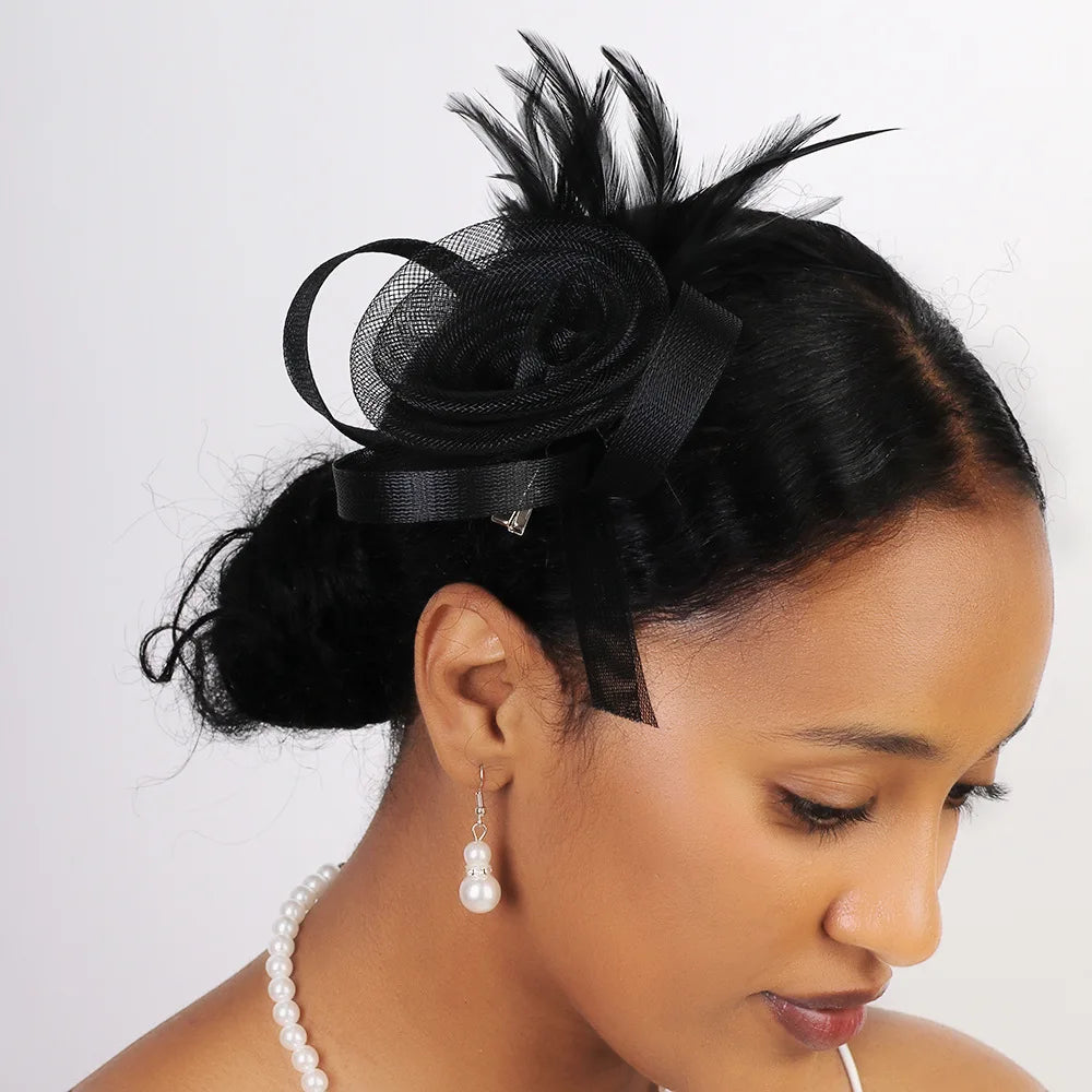 1 Pc Fascinators Hats for Women Tea Party Fascinator Hats Vintage 50s Headwear Wedding Church Derby Hat Hats Tiny Hats