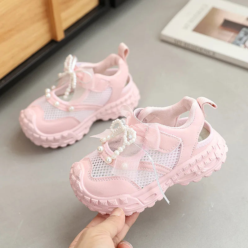 Children's Fashion Sneakers Summer Breathable Sports Sandals Versatile Casual Shoes Kids Soft Soled Beach Shoes Basketball Shoes