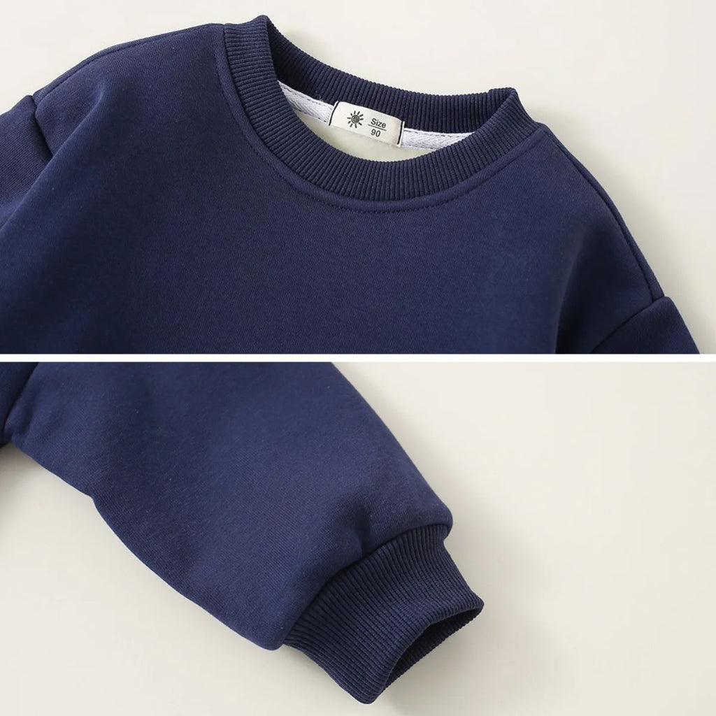 Winter Fleece Sweatshirts for Kids Sweaters Pullover Thicken Warm Girls Hoodies Cartoon Boys Tops Toddler Baby Clothing