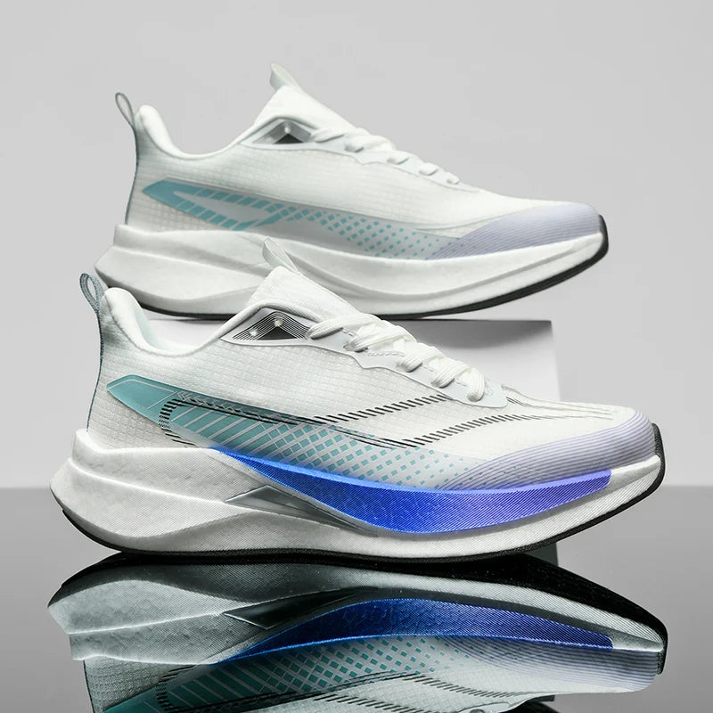 Men's Sports Shoes Full Palm Carbon Plate Road Running Shoes Men's and Women Marathon Shock-absorbing Athletics Training Shoes