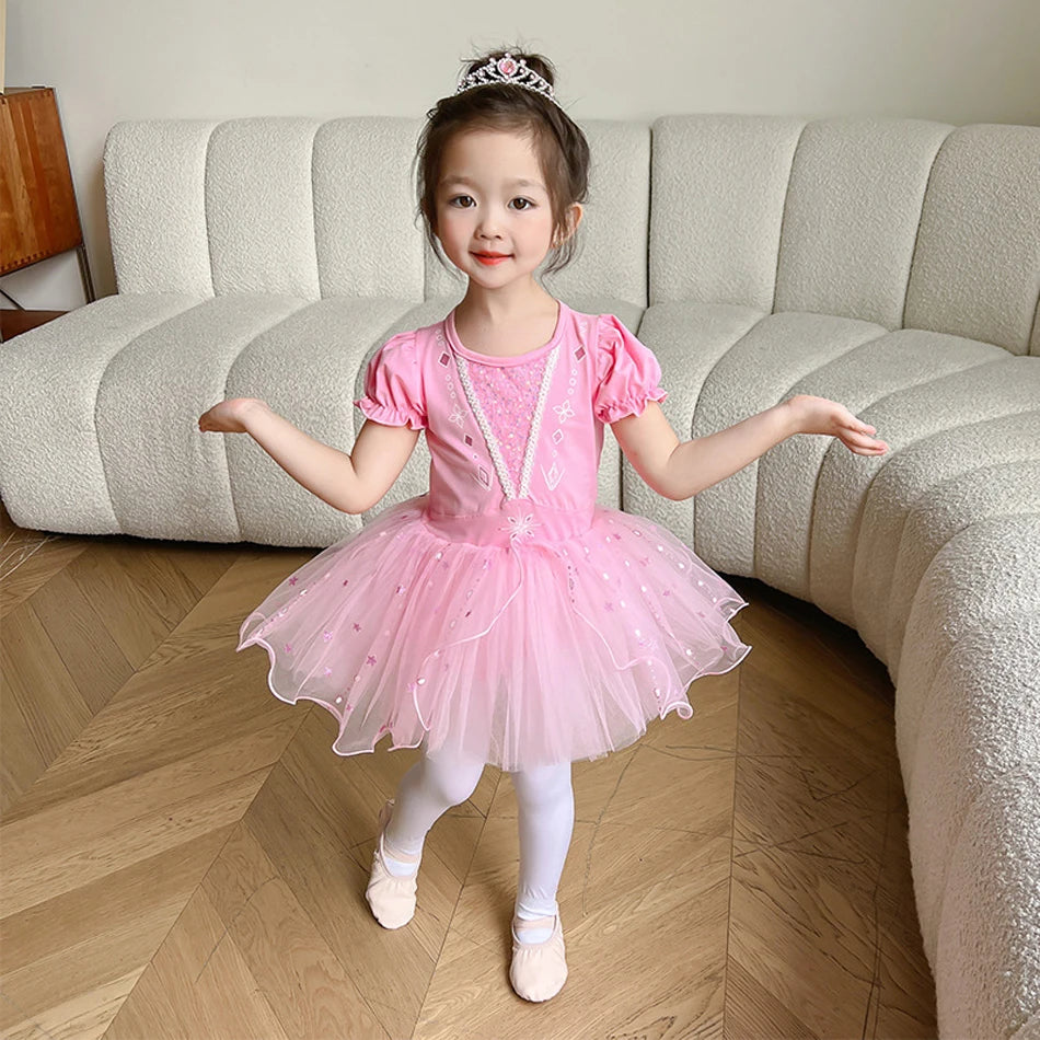 Kids Ballet Dress Children Cosplay Princess Dresses Girls Tulle Clothes Halloween Carnival Party Performance Dance Tutu Skirts
