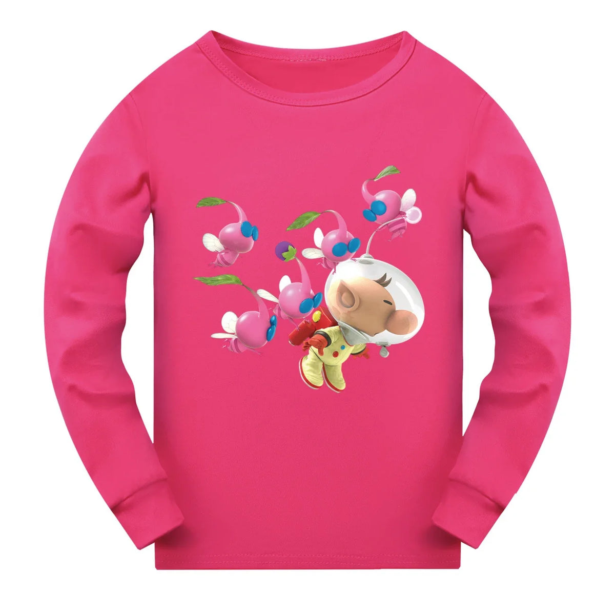 Newest PIKMIN 4 WIKI Costume Kids Cartoon Pajama Sets Baby Girls Long Sleeve Tops Pants 2pcs Set Teenager Boys Casaul Sleepwear
