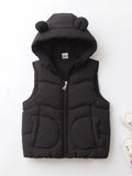 1-4Y Winter Kids Clothes Thicken Lining Boys Waistcoat Windybreaker Girls Paddded Jacket Chidren Outfit