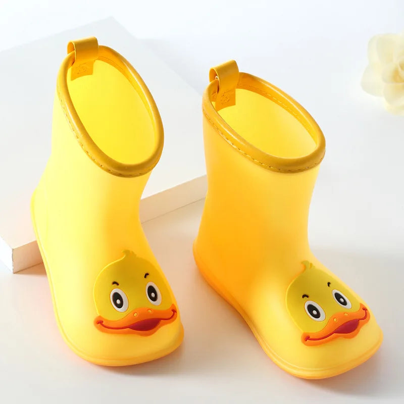 Cartoon children shoes for rain PVC rubber boots kids baby rainboots shoes children's water shoes boys girls rain boots CSH788