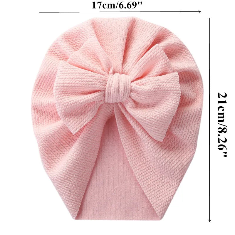 Baby Hat Girls Bows Turban Hats Infant Photography Props Cotton Kids Beanie Baby Cap Accessories Children Hats Newborns Bonnet
