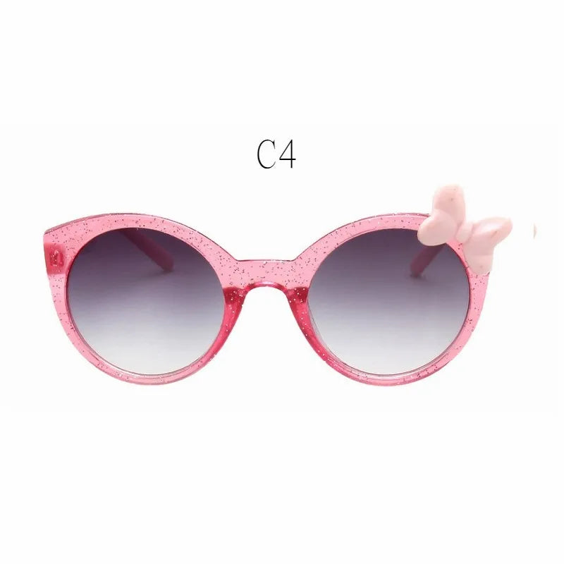 Kids Bowknot Sunglasses UV400 Sun Glasses Fashion Eyewear for Boys & Girls Children's Sunglasses 3-12 Years Old