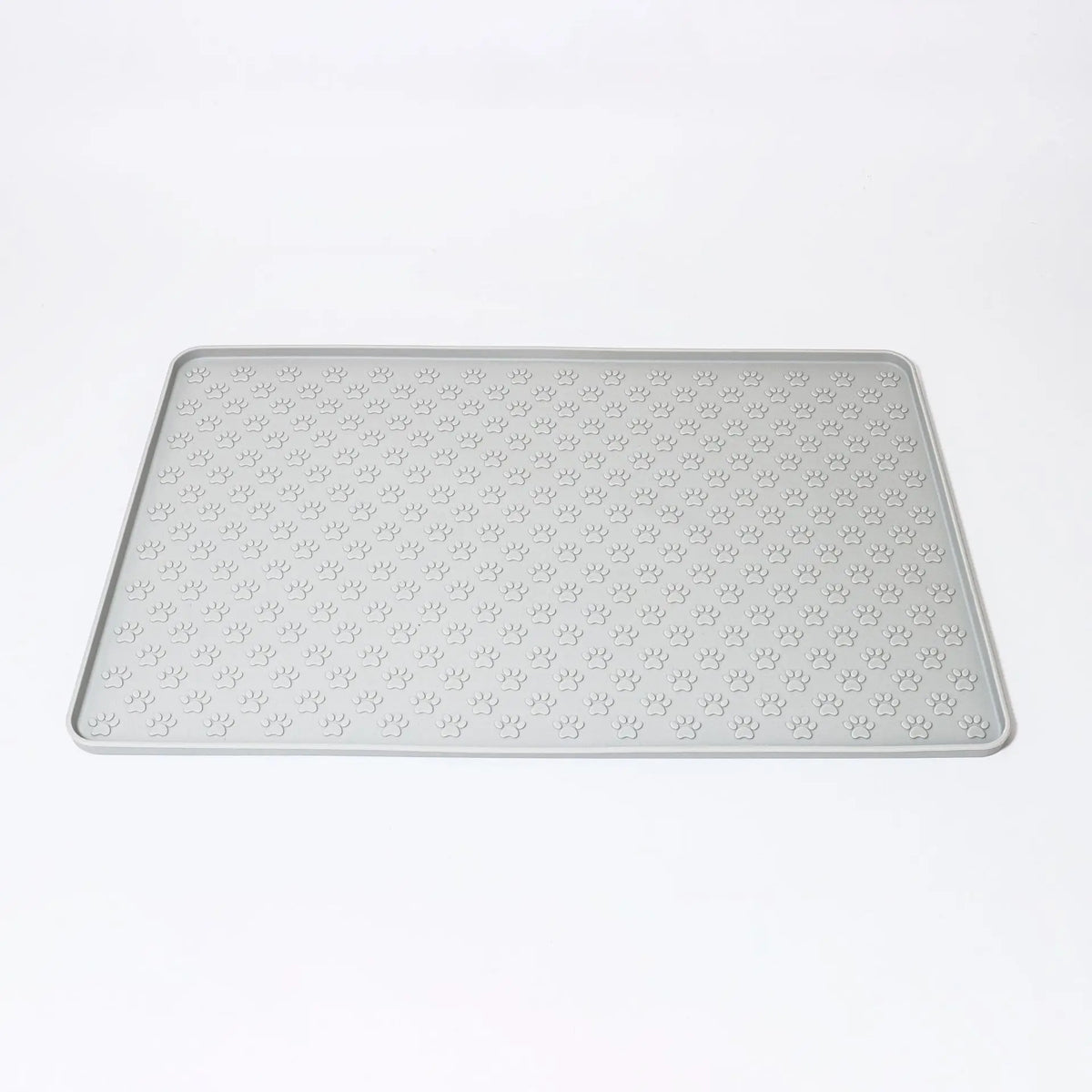 Pet Dog Feeding Mat, Made of Silicone Material, Easy to Clean, Rectangular Cat and Dog Meal Mat with Raised Edges