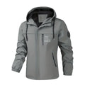 Autumn and Spring Fashion Trend Outdoor Sports Waterproof Hooded Jacket Men's Loose Comfortable Plus Size High Quality Outerwear